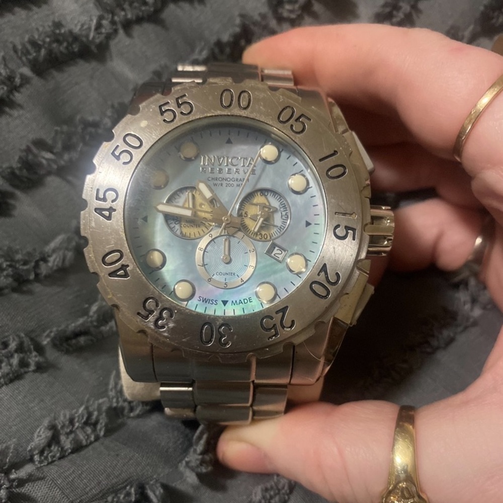 Invicta F0065 Leviathan Reserve chronograph Swiss made specialty stainless steel
